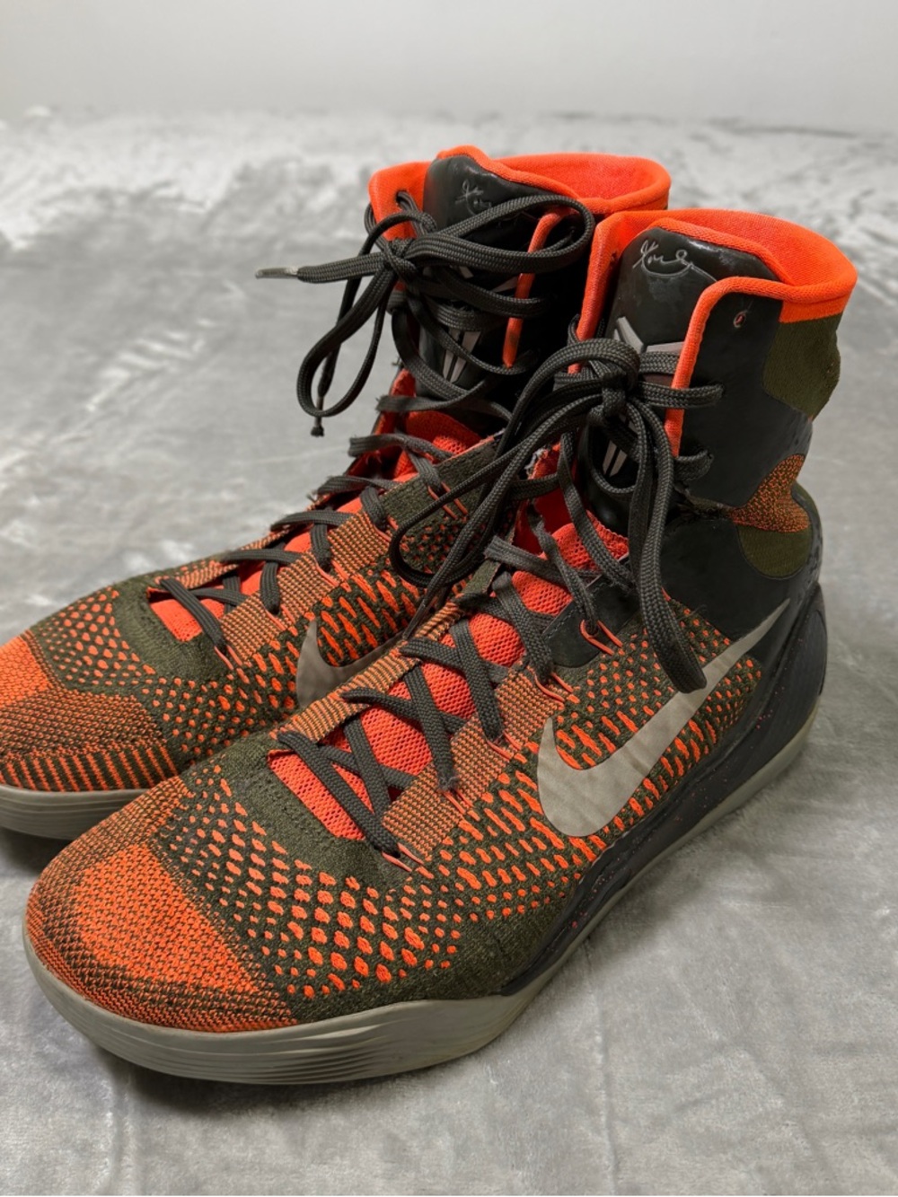 Nike Kobe 9 Elite High Strategy Mamba Basketball Shoes Sequoia Men's Size 13